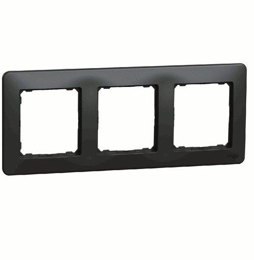 Рамка 3-местная, Sedna Design (Черный)