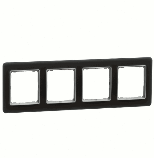 Рамка 4-місна, Sedna Elements (скло матове)