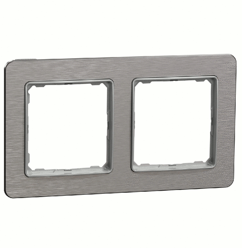 Рамка 2-місна, Sedna Elements (матовий алюміній)