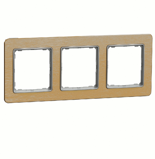 Рамка 3-местная, Sedna Elements (Матовый Золото)