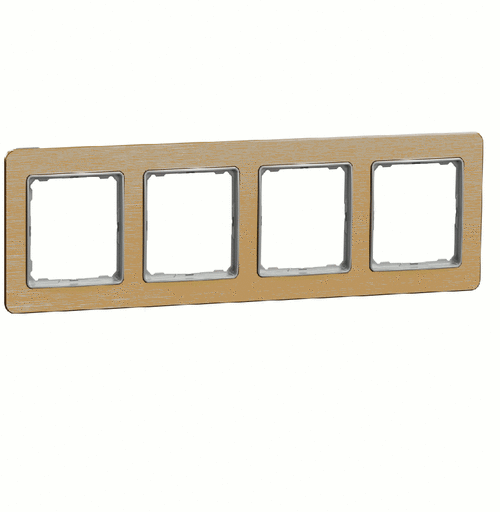 Рамка 4-местная, Sedna Elements (Матовый Золото)