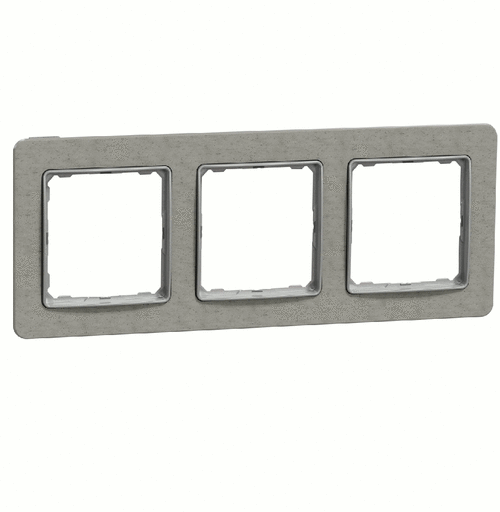 Рамка 3-местная, Sedna Elements (Бетон)