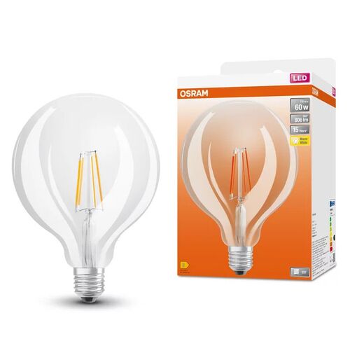 LED Лампа G125 60-7W/827 230V E27 LED Star Globe 125 Filament Clear LEDVANCE