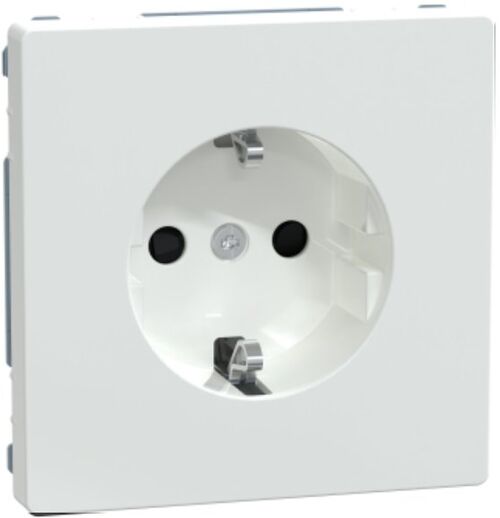D-Life РОЗЕТКА с заземлением SCHUKO и шторками 16А 250 V AC БЕЛЫЙ ЛОТОС Schneider Electric Merten MTN2300-6035
