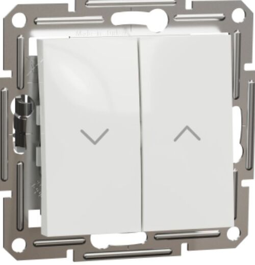 Вимикач жалюзі 10 A 250V AC 2300 Вт без рамки Білий Asfora Schneider Electric EPH1370121