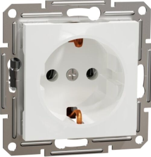 Розетка із заземленням 16 A 250 V AC 3680 Вт без рамки Білий Asfora Schneider Electric EPH2970121