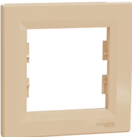 Рамка 1-постова одинарна Кремовий Asfora Schneider Electric EPH5800123