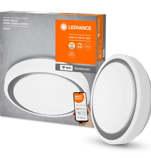 SMART + Wifi Orbis Moon Gray 380mm 3000...6500 К TW GR Потолочный светильник LEDVANCE фото 1