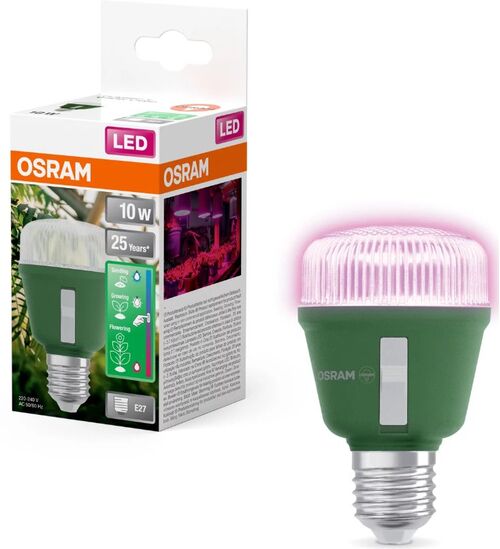 Лампа для растений LED Star Grow Lamp T 60 10W Clear E27 Специальный цветовой спектр, способствующий росту растений Osram 4058075845787