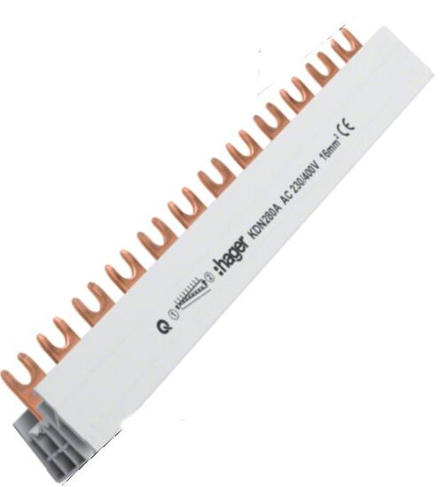 Шина фазная 2P 16мм кв 12M Hager