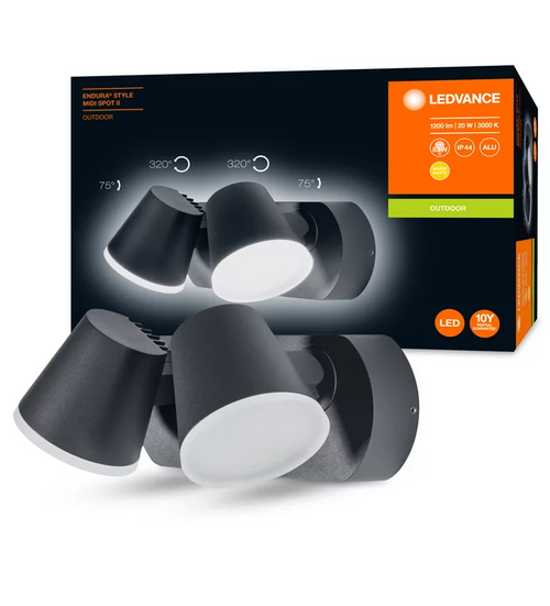 ENDURA STYLE MIDI SPOT II 20.5W DG Наружный светильник IP44 алюминиевый корпус: Фасады, Ступеньки, Дворики, Балконы LEDVANCE фото 1