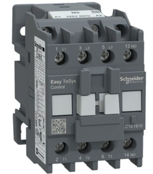 Контактор EasyPact TVS 3Р для двигуна до 18 A 9 кВт при 440 В AC / 220 V AC 50 Гц 1НО Schneider Electric