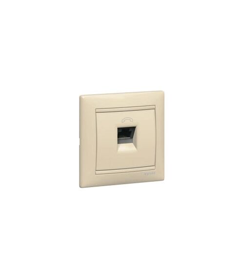 Телефонная розетка TF 1xRJ11 4 контакта Valena (слоновая кость)