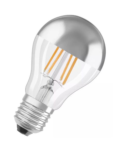 Светодиодная лампа LDSCA50DMIR S 7W/827 230V FIL E27 OSRAM "серебро"