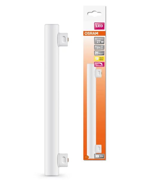 Светодиодная линейная лампа LEDINES 30CM 200° 27-3,1W/827230V DIM S14S LEDinestra Frosted LEDVANCE