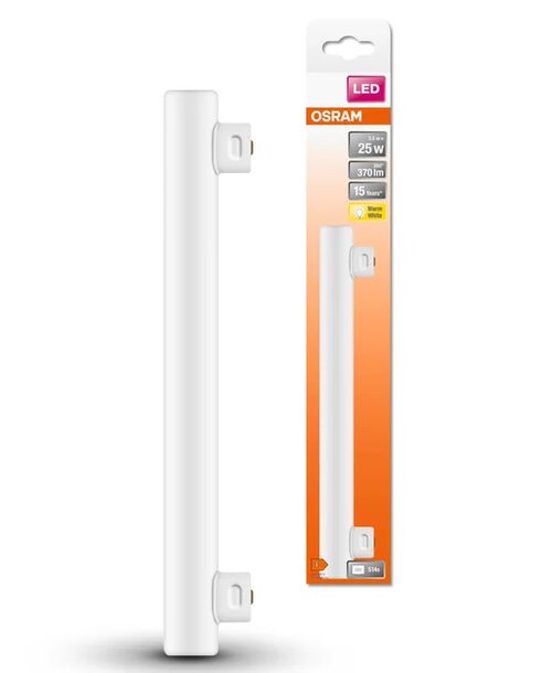 Светодиодная линейная лампа LEDIBASE 30CM 145° 25-3,5W/827 230V S14S LEDinestra Base Frosted LEDVANCE