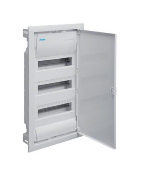 Щит встроенный 36+6  мод. 3 ряда стальная дверца без клемм IP30 VOLTA Hager