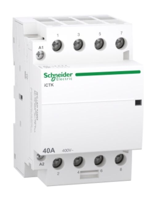 Контактор модульный 40A 400В AC Acti9 iCTK 40A 4NO катушка 220-240 В (Двигатель-отопление-освещение) Schneider Electric