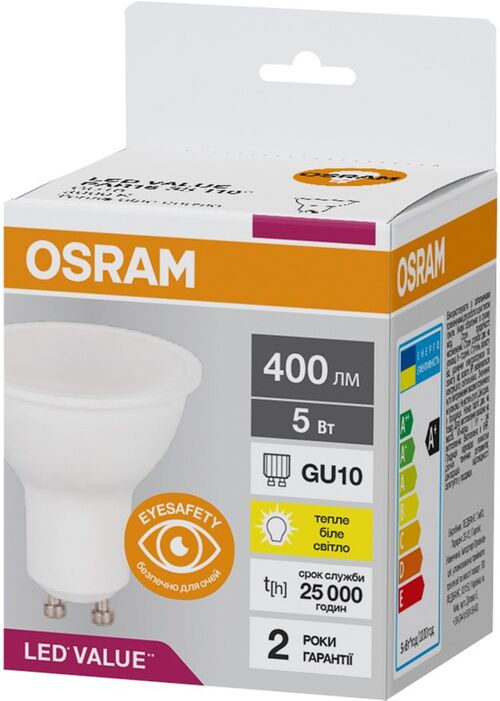LED PAR16 35 5W/830 400Lm 230V GU10 Osram