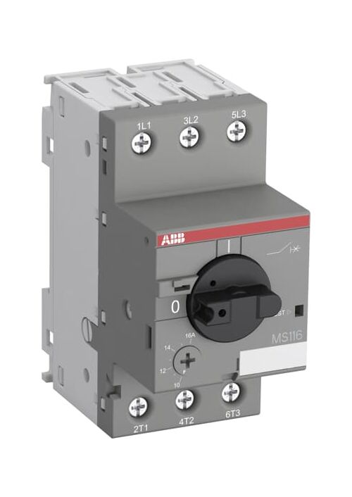 Автомат защиты двигателя MS116-16 10-16А  5.5кВт (400V AC3) ABB