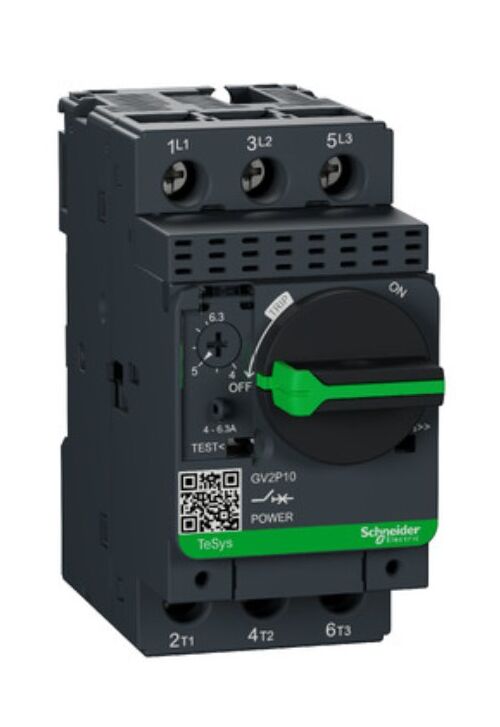 Автоматичний вимикач GV2 захисту електродвигунів із комб. расц. 4-6,3 А 690 V AC Schneider Electric