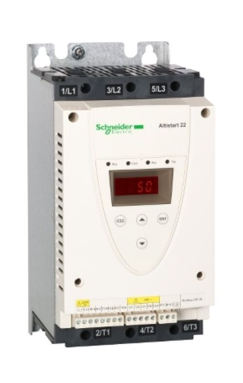 УСТРОЙСТВО ПЛАВНОГО ПУСКА ATS22 47A 230-440 В байпас двигатель звезда или треугольник Schneider Electric