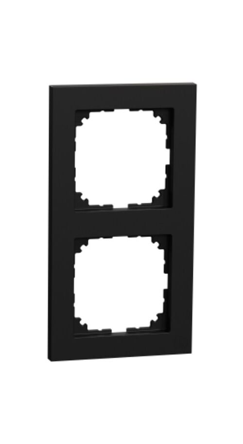 Рамка 2 постова M-Pure Ocean Plastic матовий чорний Schneider Electric Merten MEG4020-3603
