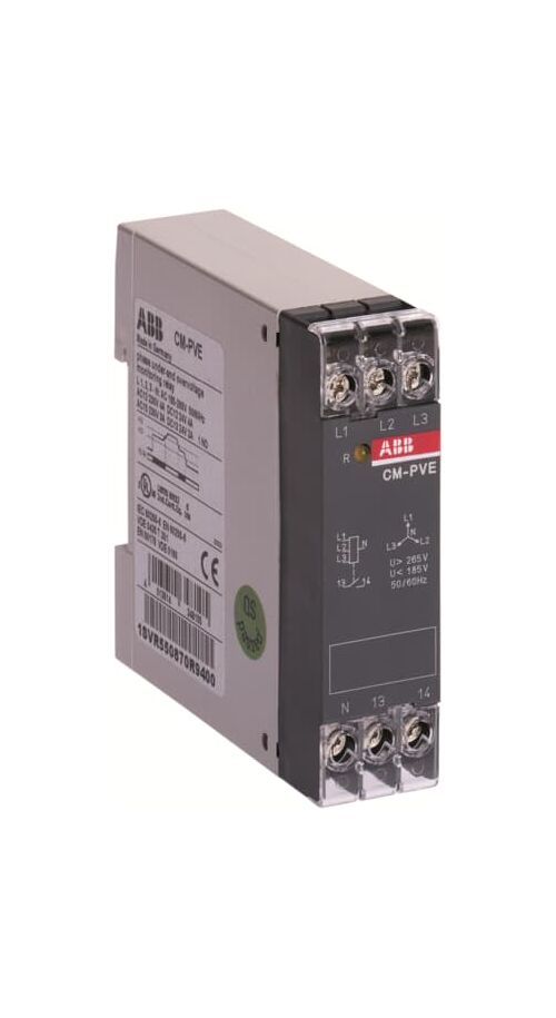 CM-PVE Реле контроля фаз 320В-460В 3-фазное ABB