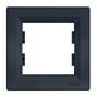 Рамка 1 місцева Asfora Антрацит