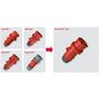 Штекер 32A 3P 6H 230V IP54 кабельный (Alt Аrт. #260 IP44) PowerTOP Xtra Neue Typen Mennekes фото 2