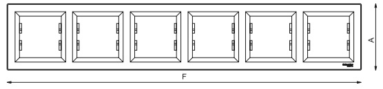 Габаритный размер Рамки 6 местной EPH5800671 Asfora Антрацит : электромаркет интернет-магазин ELMAR Украина Габаритный размер Рамки 6 местной EPH5800671 Asfora Антрацит : электромаркет интернет-магазин ELMAR Украина