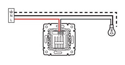Схема подключения Диммера-светорегулятора 40-600 Вт кнопочного Valena (алюминий) : Купить электротовары предлагает Электромаркет Elmar Украина Схема подключения Диммера-светорегулятора 40-600 Вт кнопочного Valena (алюминий) : Купить электротовары предлагает Электромаркет Elmar Украина