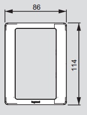 Габаритный размер Рамки розетки 2х2К+З Слоновая кость Valena LIFE : электромаркет интернет-магазин ELMAR Украина Габаритный размер Рамки розетки 2х2К+З Слоновая кость Valena LIFE : электромаркет интернет-магазин ELMAR Украина