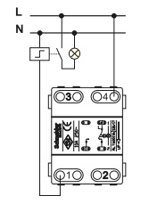 Схема подключения Кнопки с подсветкой EPH1600169 Asfora Бронза  : Купить электротовары предлагает Электромаркет Elmar Украина