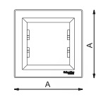 Габаритный размер Рамки 1 местной EPH5800162 Asfora Сталь  : Купить электротовары предлагает Электромаркет Elmar Украина
