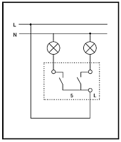 Схема подключения 2006/5 UC-92-507 Выключателя 2-клавишного (сх. 5) Basic 55 цвет-слоновая кость ABB : Купить электротовары предлагает Электромаркет Elmar Украина Схема подключения 2006/5 UC-92-507 Выключателя 2-клавишного (сх. 5) Basic 55 цвет-слоновая кость ABB : Купить электротовары предлагает Электромаркет Elmar Украина