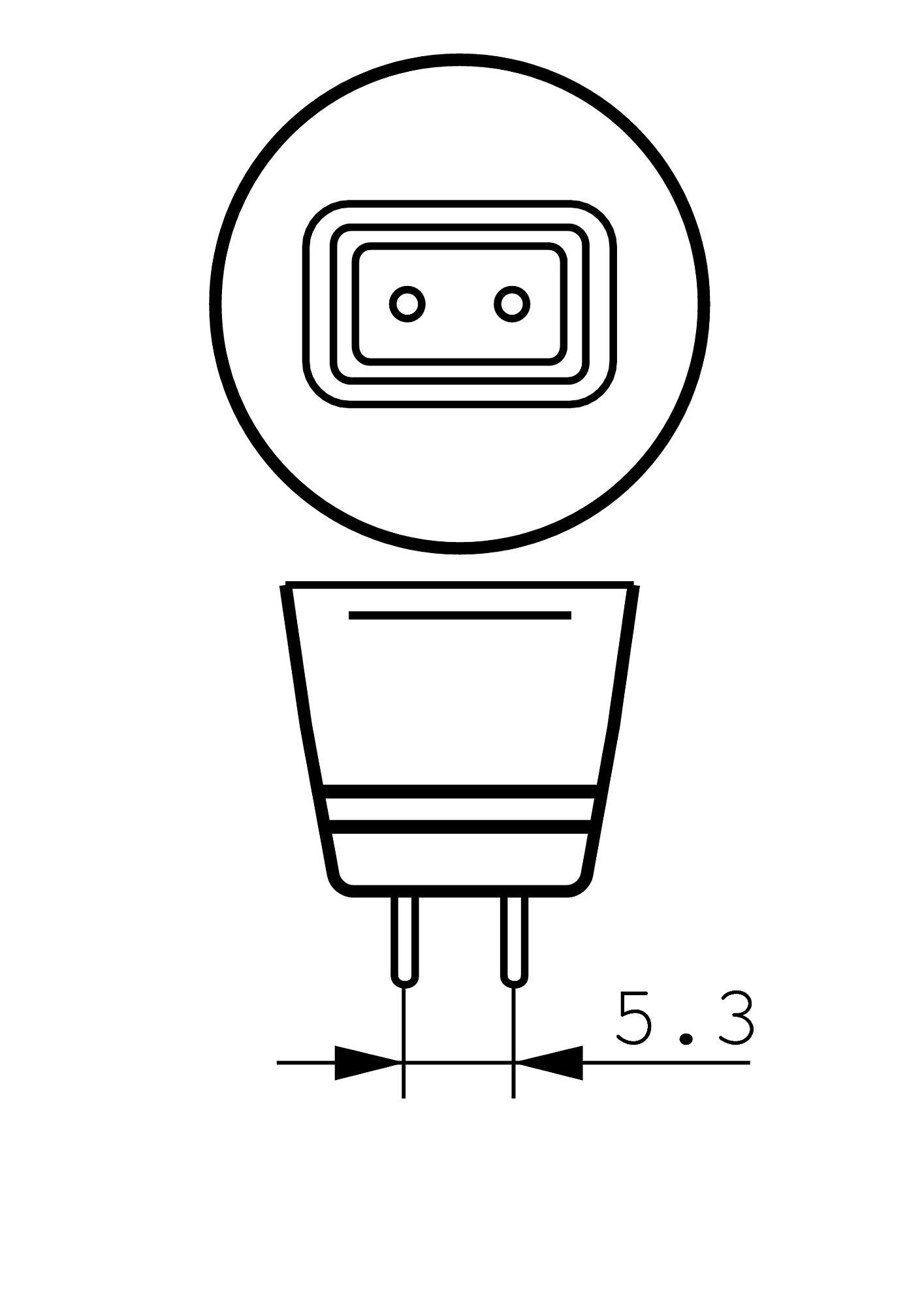 Цоколь GU5i3 Цоколь GU5i3