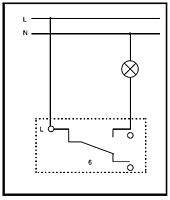 Схема подключения 2006/6 UC-94-507 Перключателя 1-клавишного (сх. 6) Basic 55 цвет-белый ABB : электромаркет интернет-магазин ELMAR Украина Схема подключения 2006/6 UC-94-507 Перключателя 1-клавишного (сх. 6) Basic 55 цвет-белый ABB : электромаркет интернет-магазин ELMAR Украина