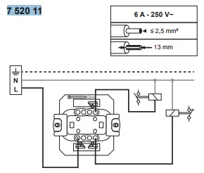 Схема подключения 752011 Механизм - выключателя кнопочного 1-клавишного 6А 250В авт.клеммы Valena IN MATIC : (044)5939818 Купить Розетки, Лампы, Светильники - интернет-магазин Elmar Украина Схема подключения 752011 Механизм - выключателя кнопочного 1-клавишного 6А 250В авт.клеммы Valena IN MATIC : (044)5939818 Купить Розетки, Лампы, Светильники - интернет-магазин Elmar Украина